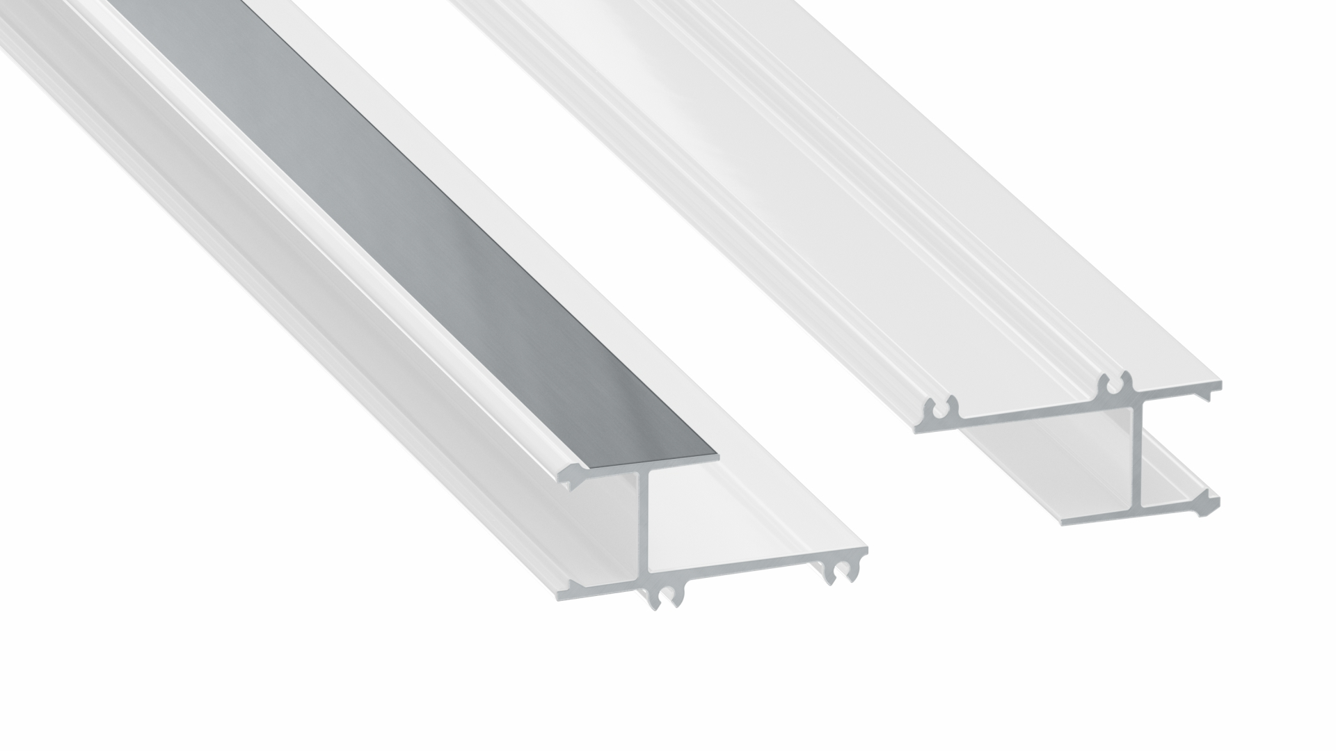 Lumines profile type APA12 lacquered white, 6,15 m